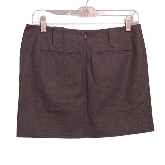 Vince Womens Pencil Skirt Gray Mini Stretch Wool Blend 2 - Picture 3 of 9